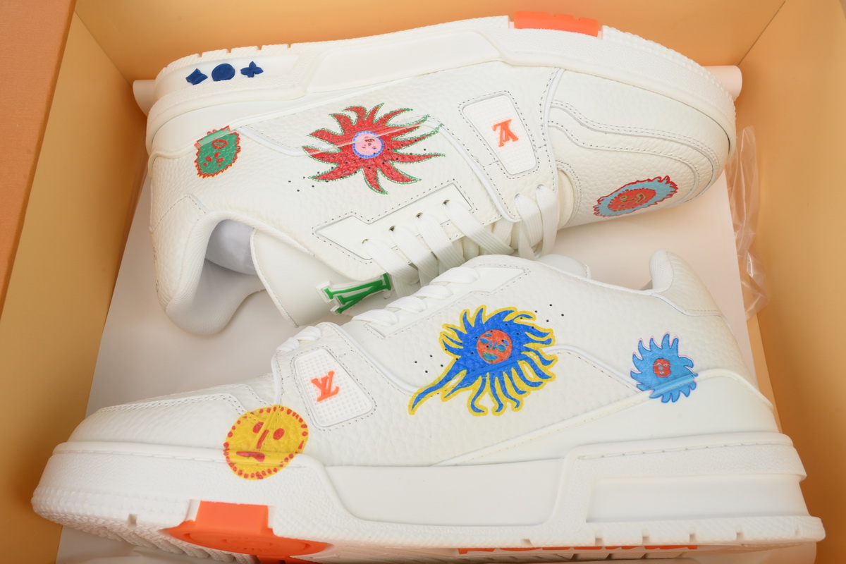 Yayoi Kusama x Louis Vuitton Trainer White
