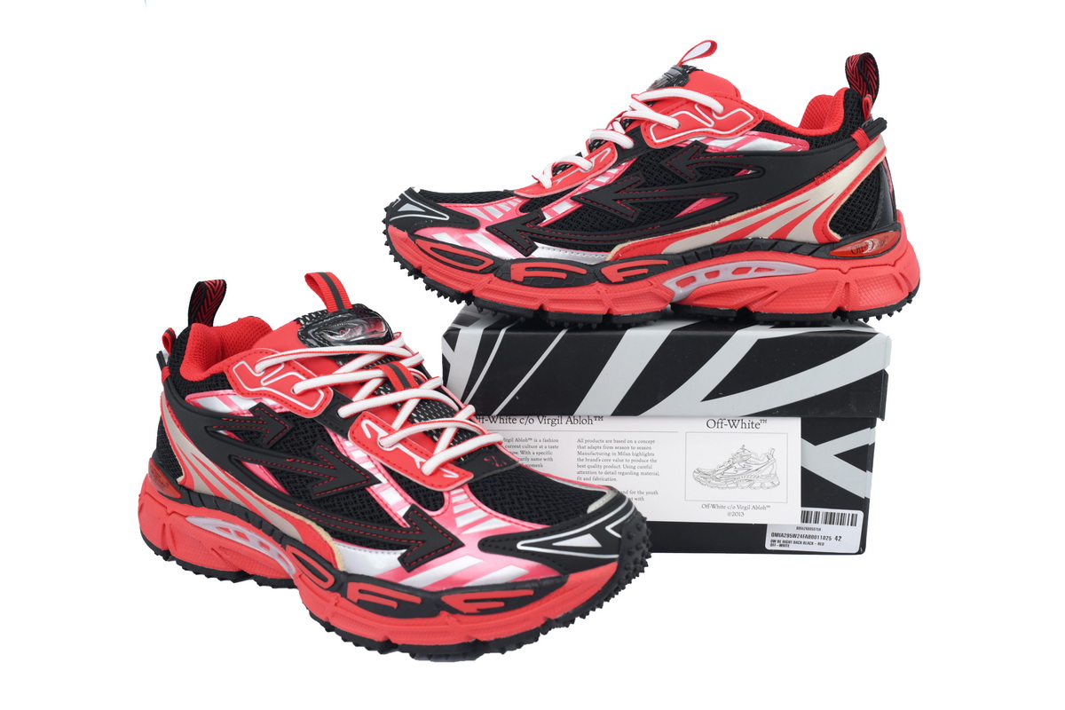 OFF-WHITE Out Of Black Red OMIA295V24 FAB00 11025