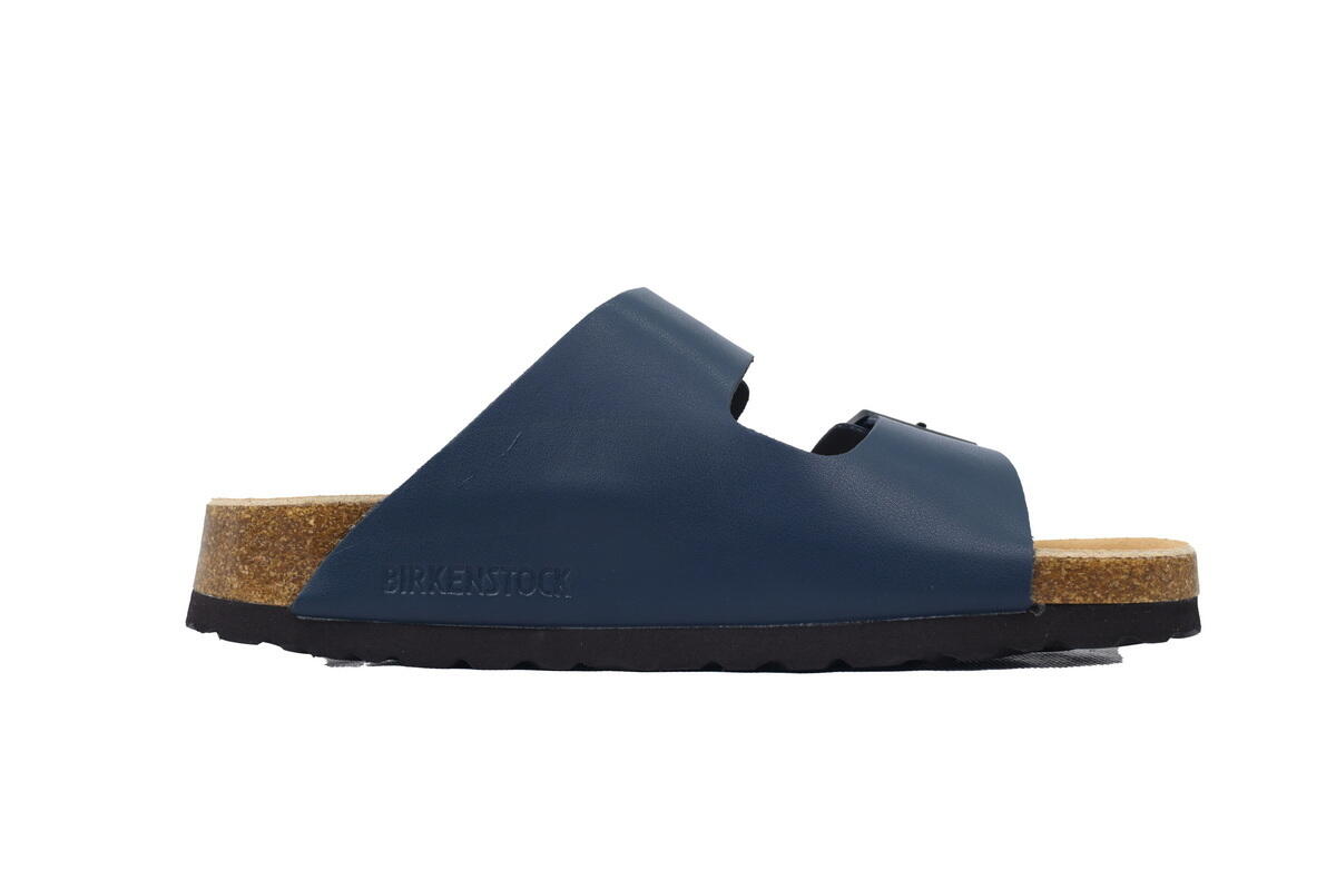 Birkenstock Boston Soft Footbed Blue Leather Surface