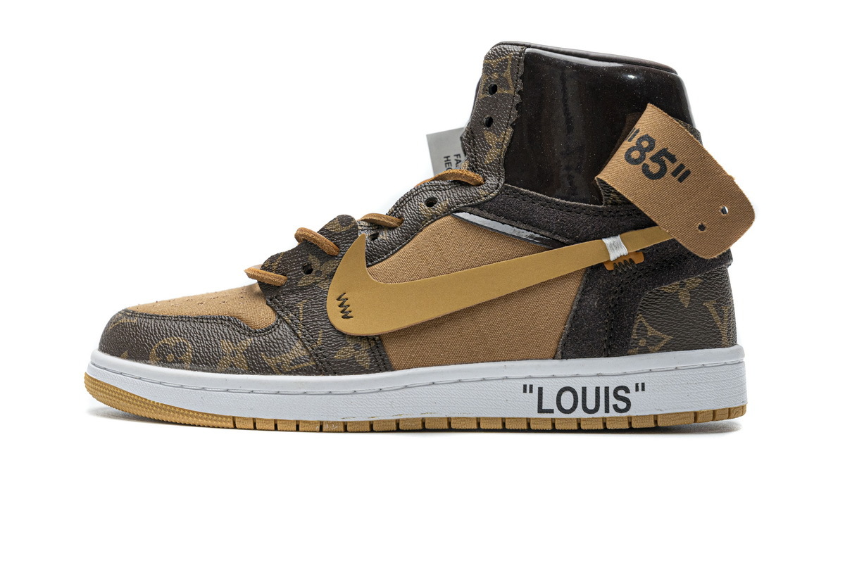 Louis Vuitton X Nike Air Jordan 1 (regular Jordan shoe box)