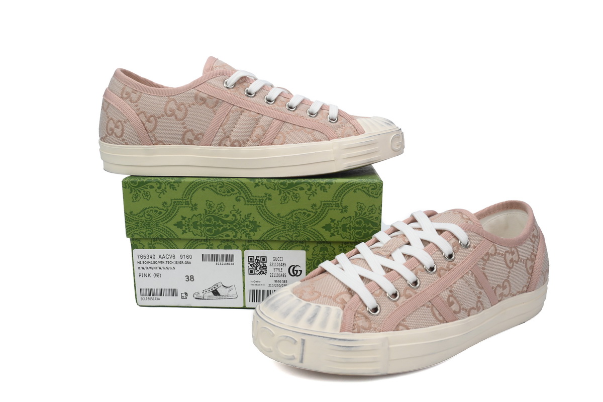 Gucci canvas shoes shell Pink
