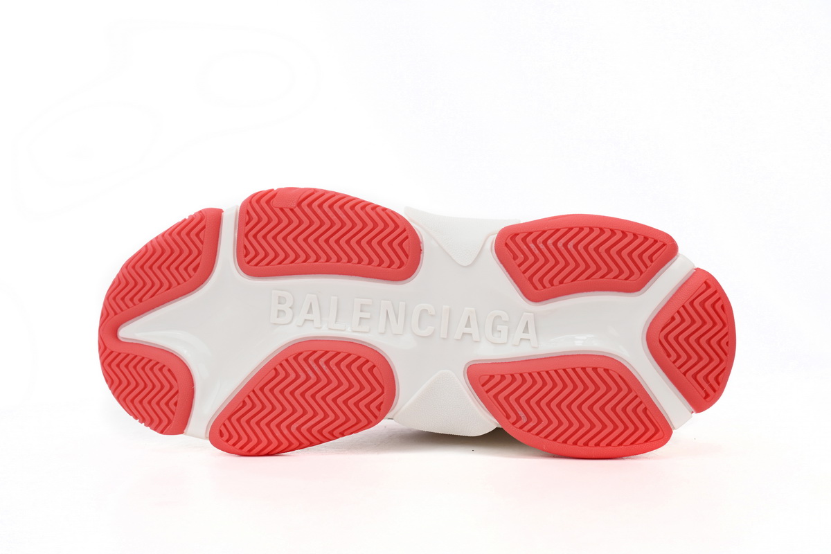 Adidas x Balenciaga Triple S White Red Bar