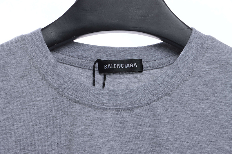 Balenciaga Coke Print Short Sleeve Grey