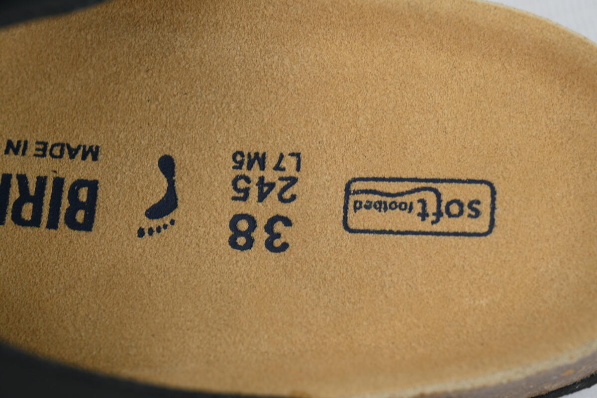 Birkenstock Boston Soft Footbed Black Leather Surface