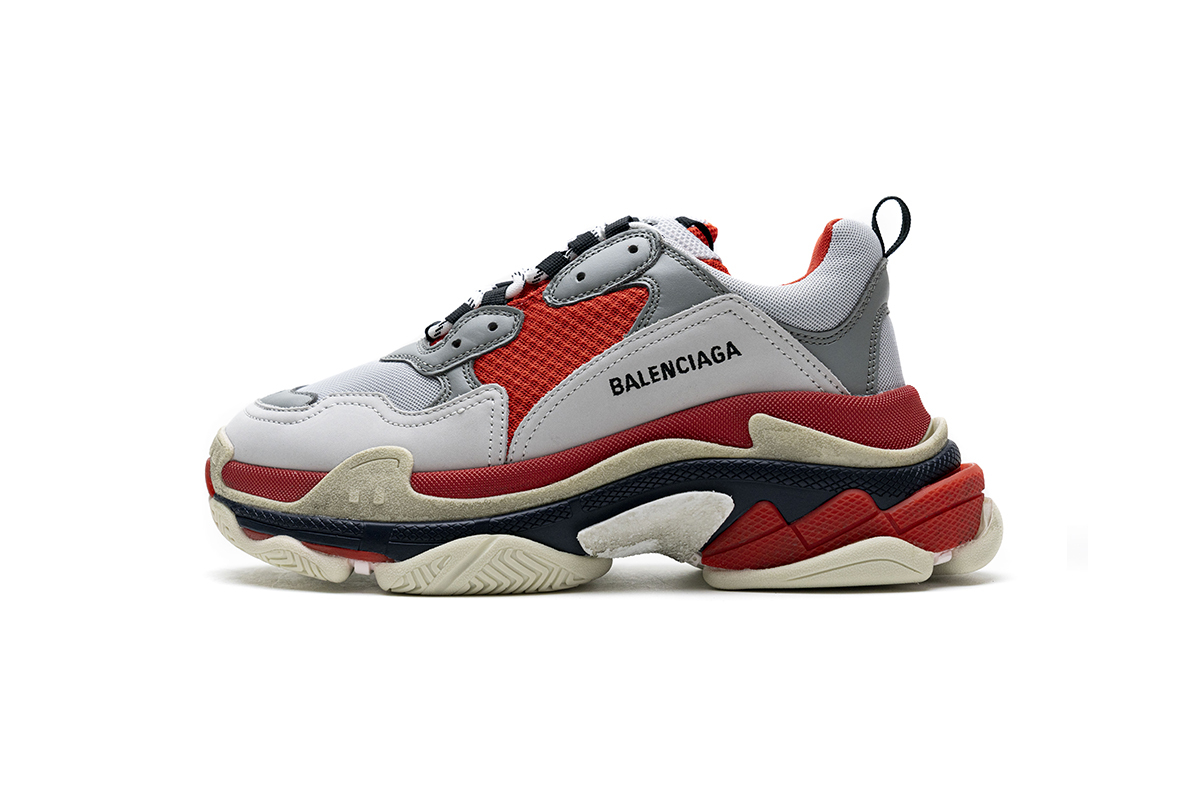Balenciaga Triple S Red White Dark Grey 541624 W06E2 1863