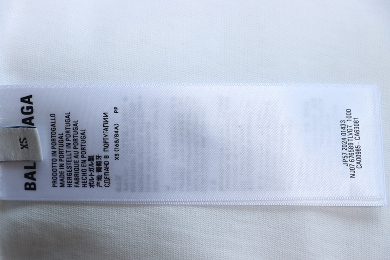 Balenciaga Coke letter embroidered short sleeve