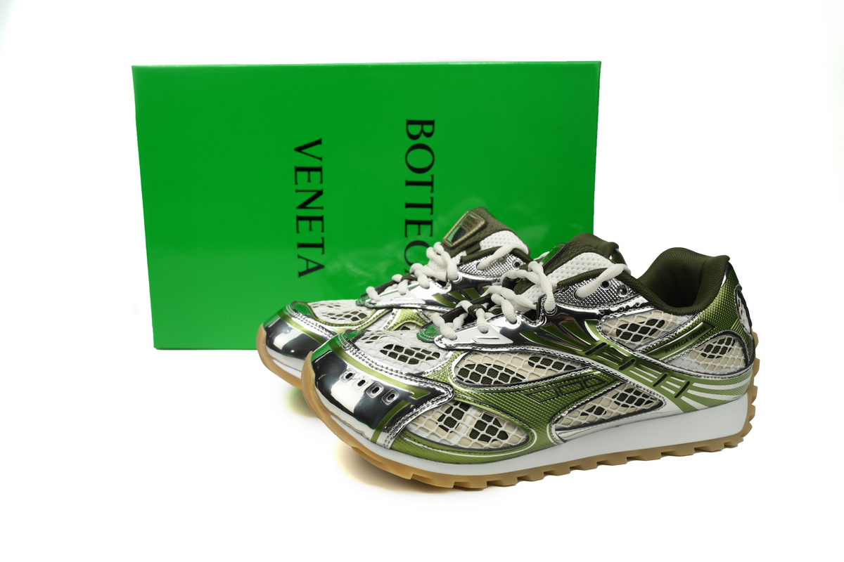 Bottega Veneta Orbit Sneaker Olive Green