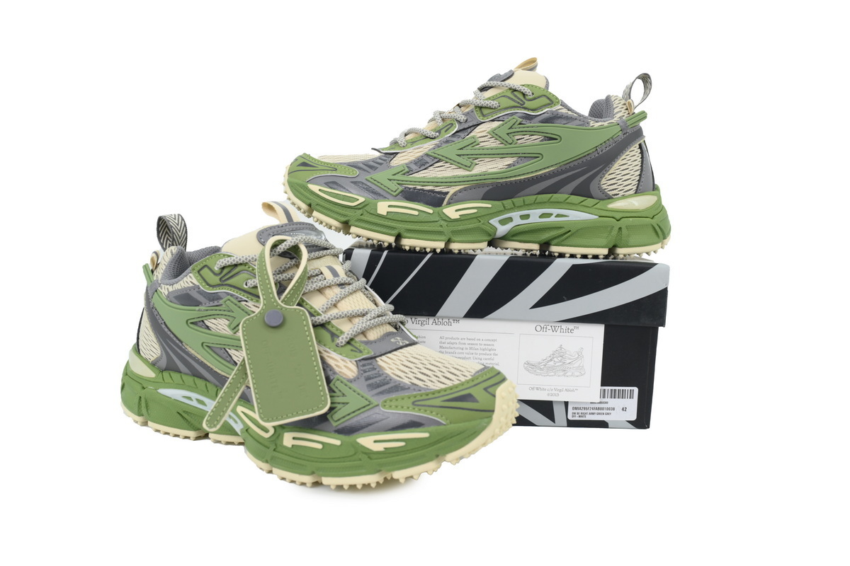 OFF-WHITE Out Of Military Green Grey