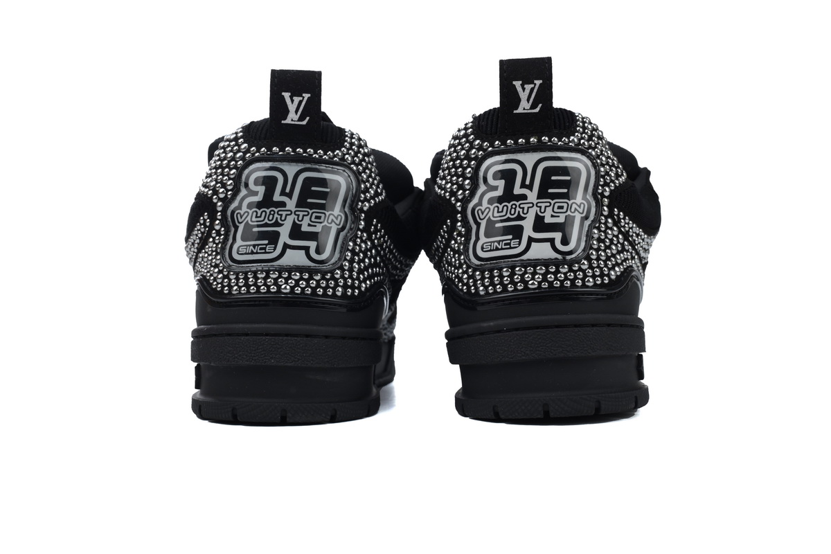 Louis Vuitton Skate Trainer Black Swarovski Monogran 1ABMHV