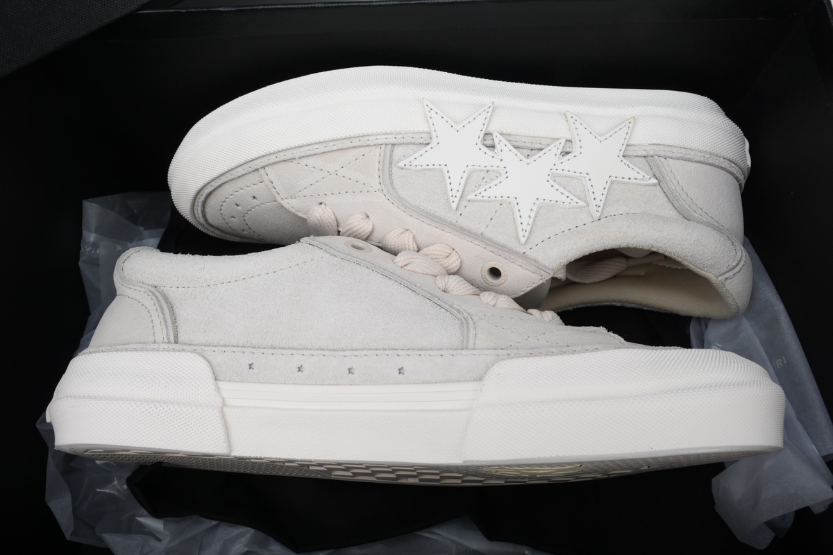 Amiri Sunset Skate Low Sneakers White Grey