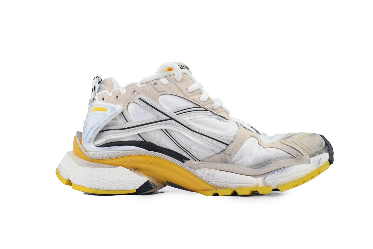 Balenciaga Runner Sneaker 'White Yellow' 772767 W3RNY 9170