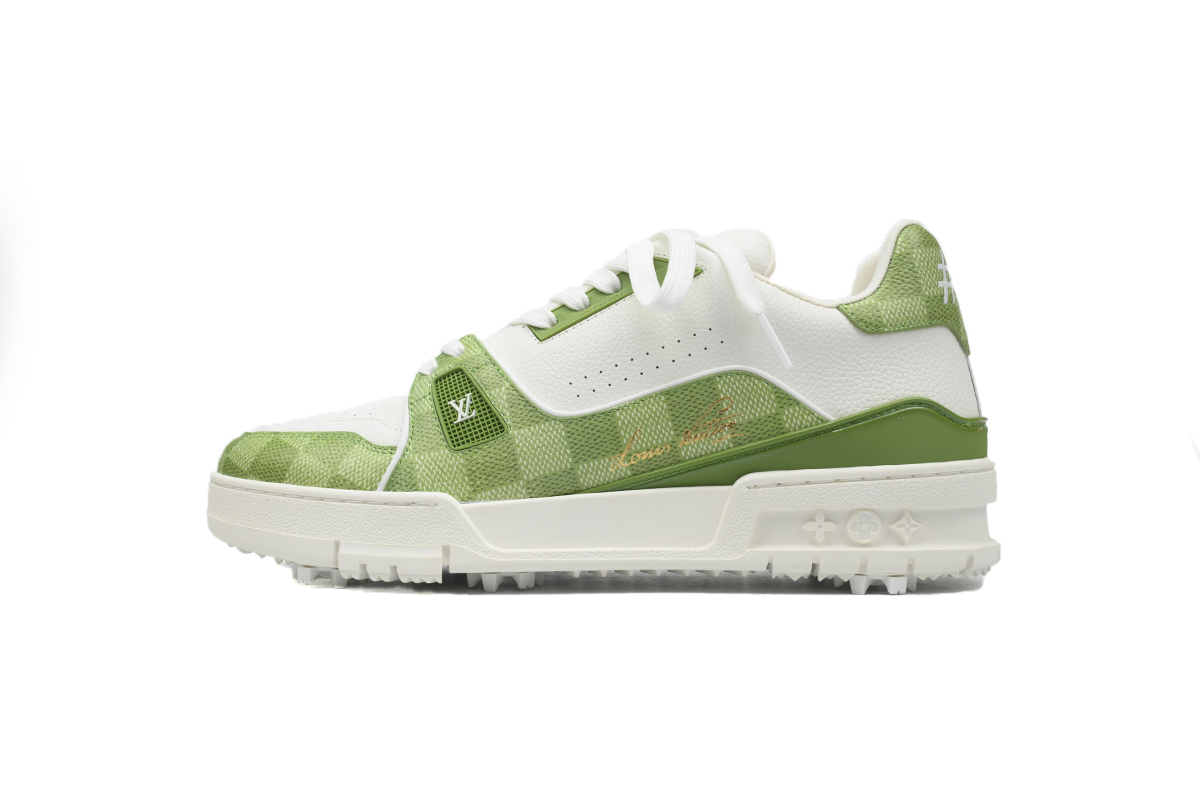 LOUIS VUITTON Trainer Golf Checkerboard Green