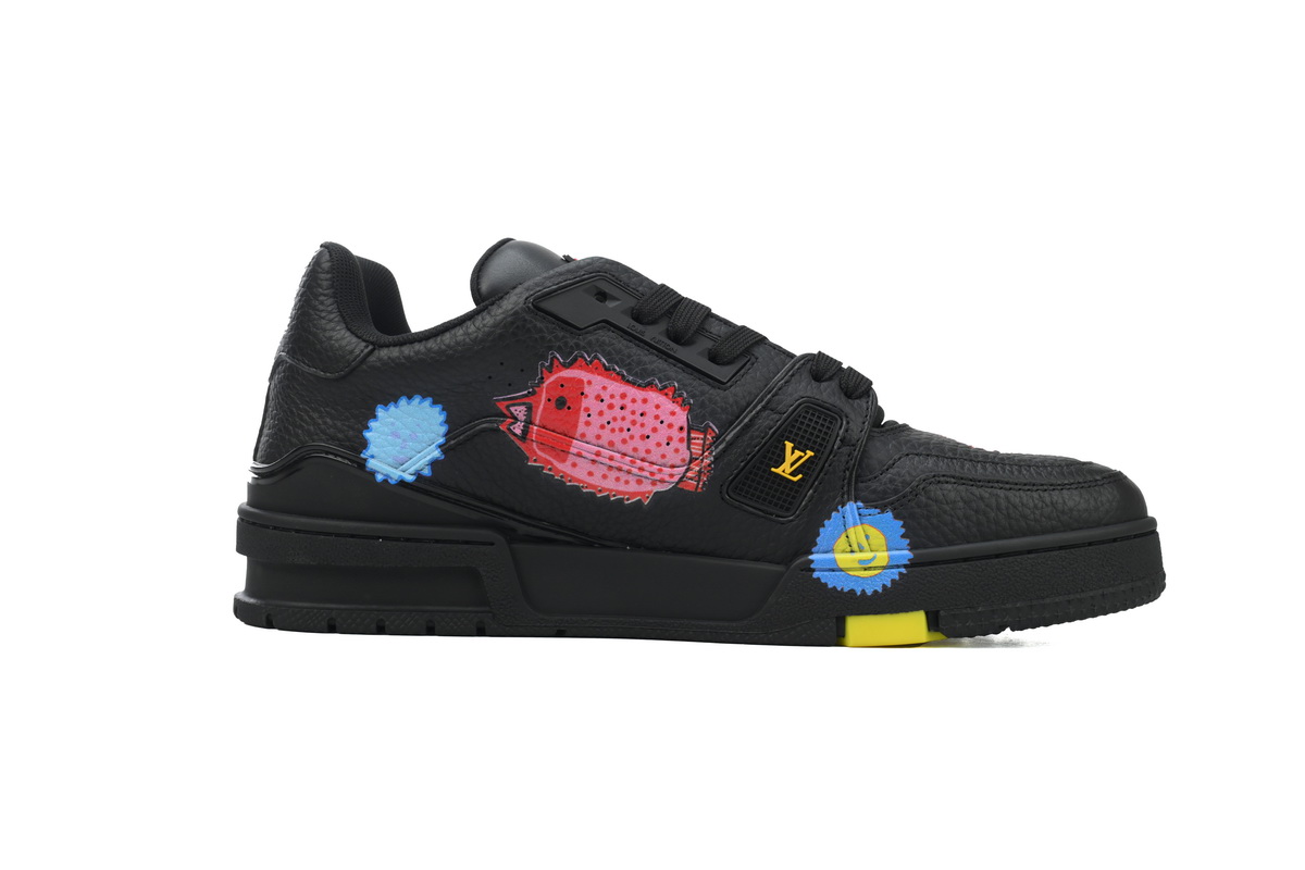 Yayoi Kusama x Louis Vuitton Trainer Black