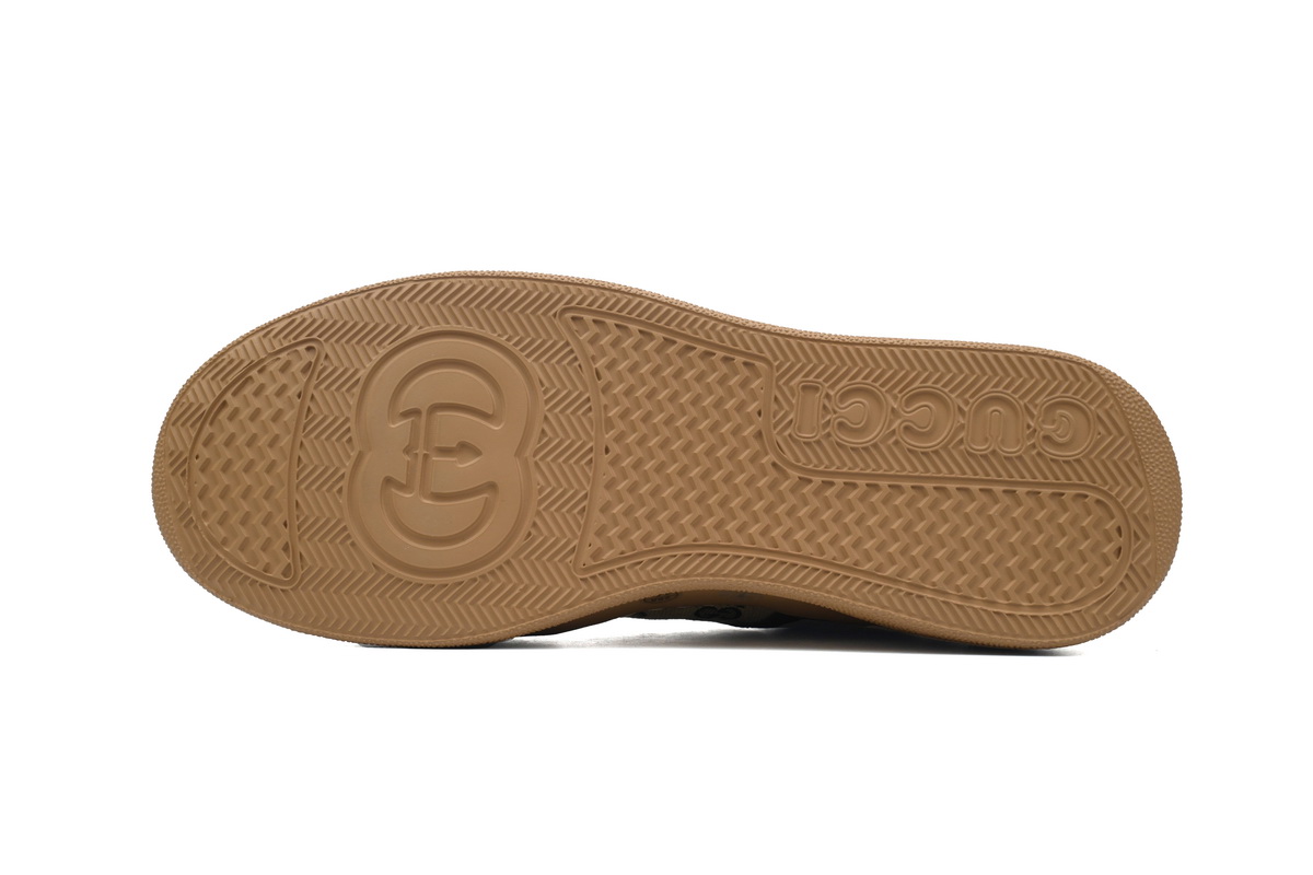 Gucci GG Embossed low-top Brown