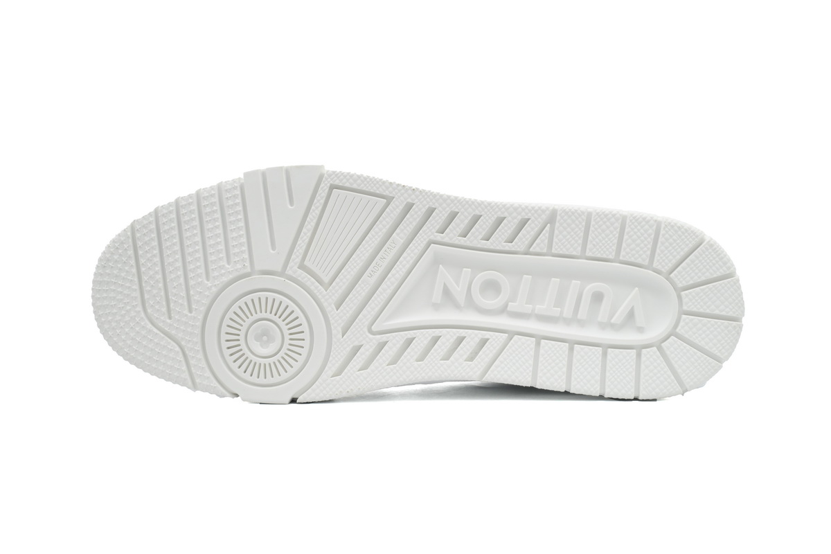 Louis Vuitton Trainer Sneaker All Alligator Leather White