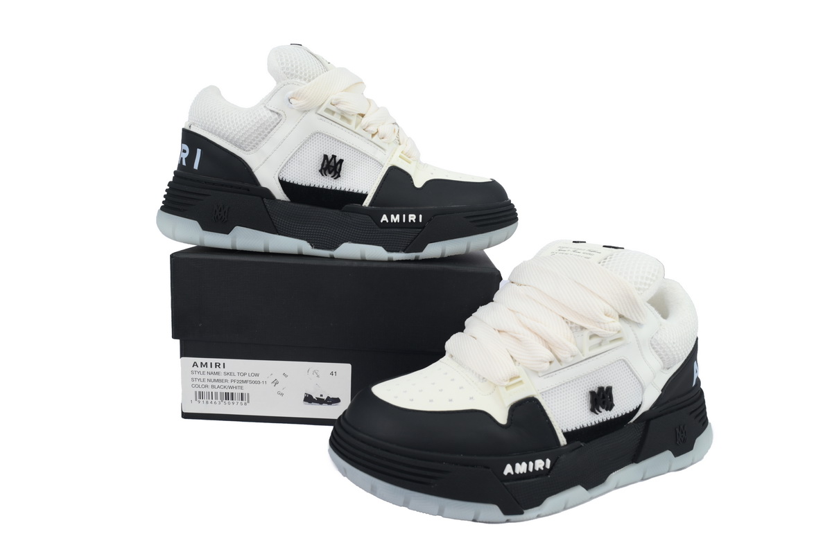 AMIRI MA -1 Sneaker White Black AMFOSR1084-001