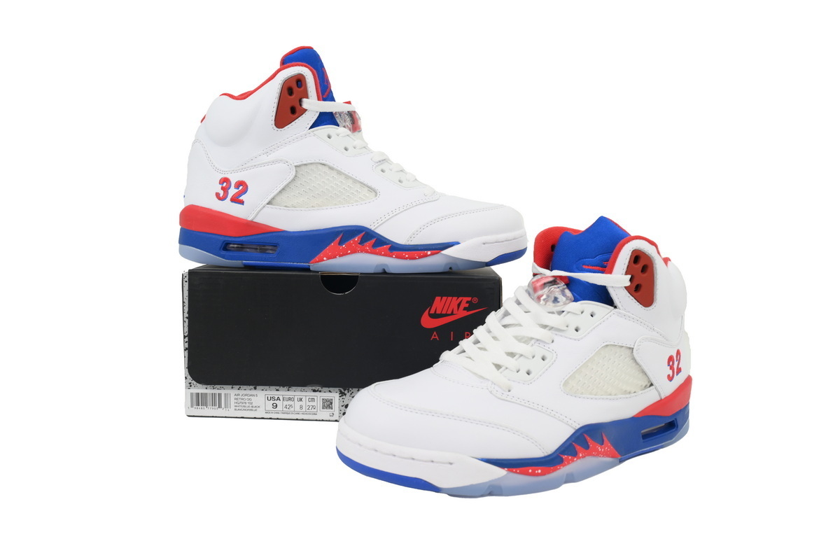 Air Jordan 5 Retro Bai Lan Hong HQ7978-102