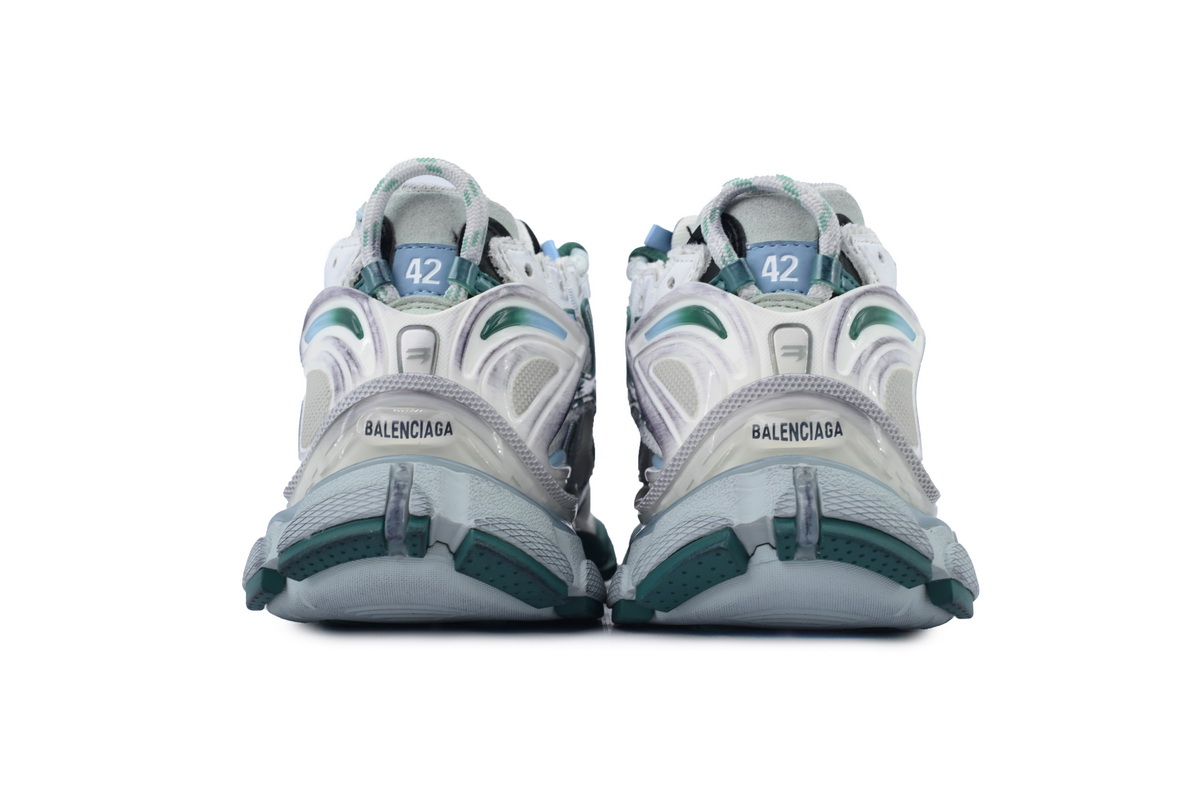 Balenciaga Runner Sneaker 'White Green Blue' 772774 W3RMU 9034
