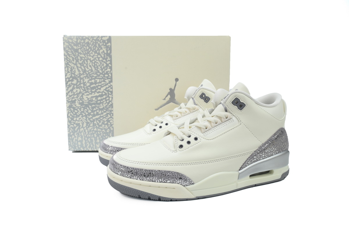 Air Jordan 3 Retro 'Sail Metallic Silver' CK9246-100