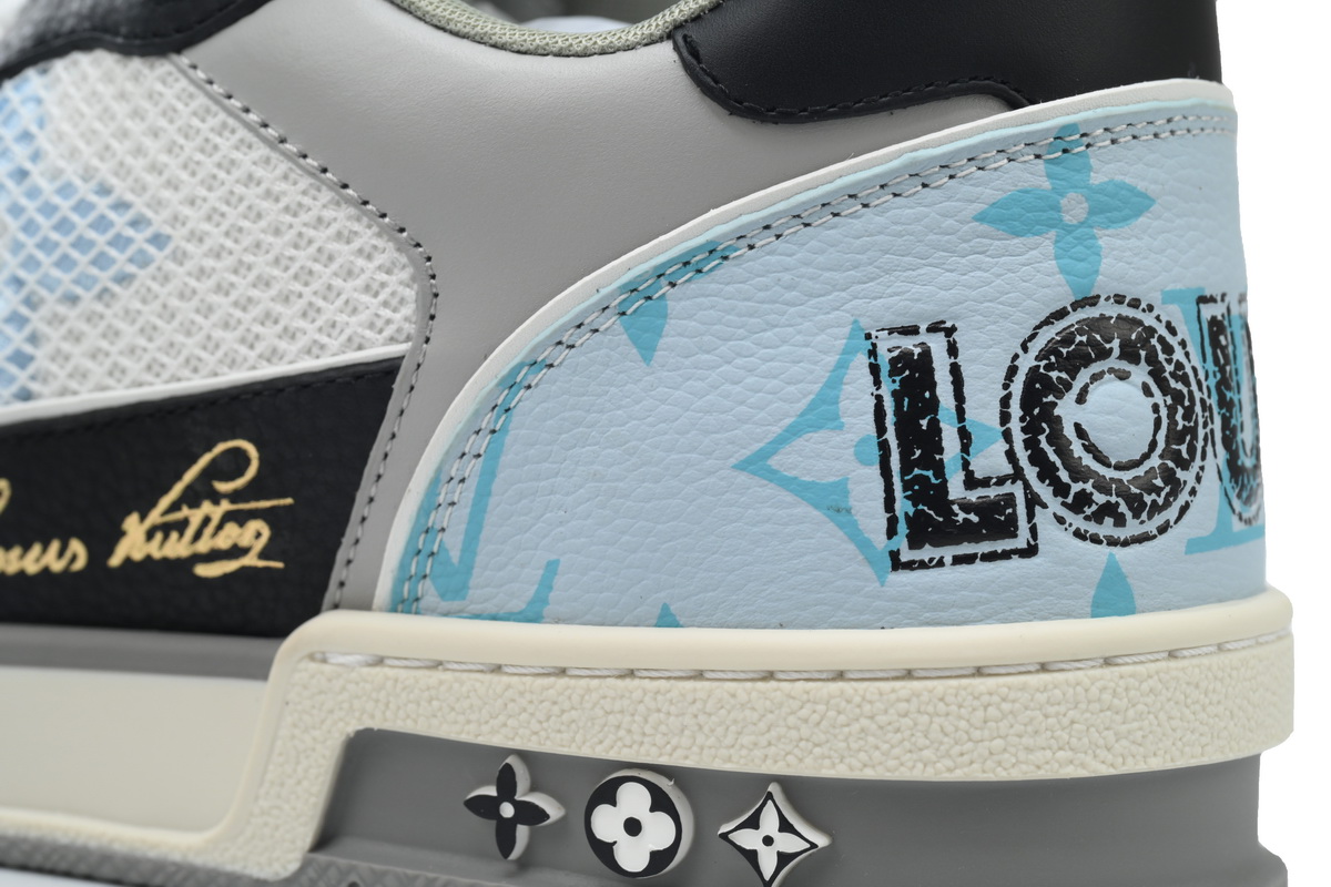 LOUIS VUITTON Trainer Black Blue