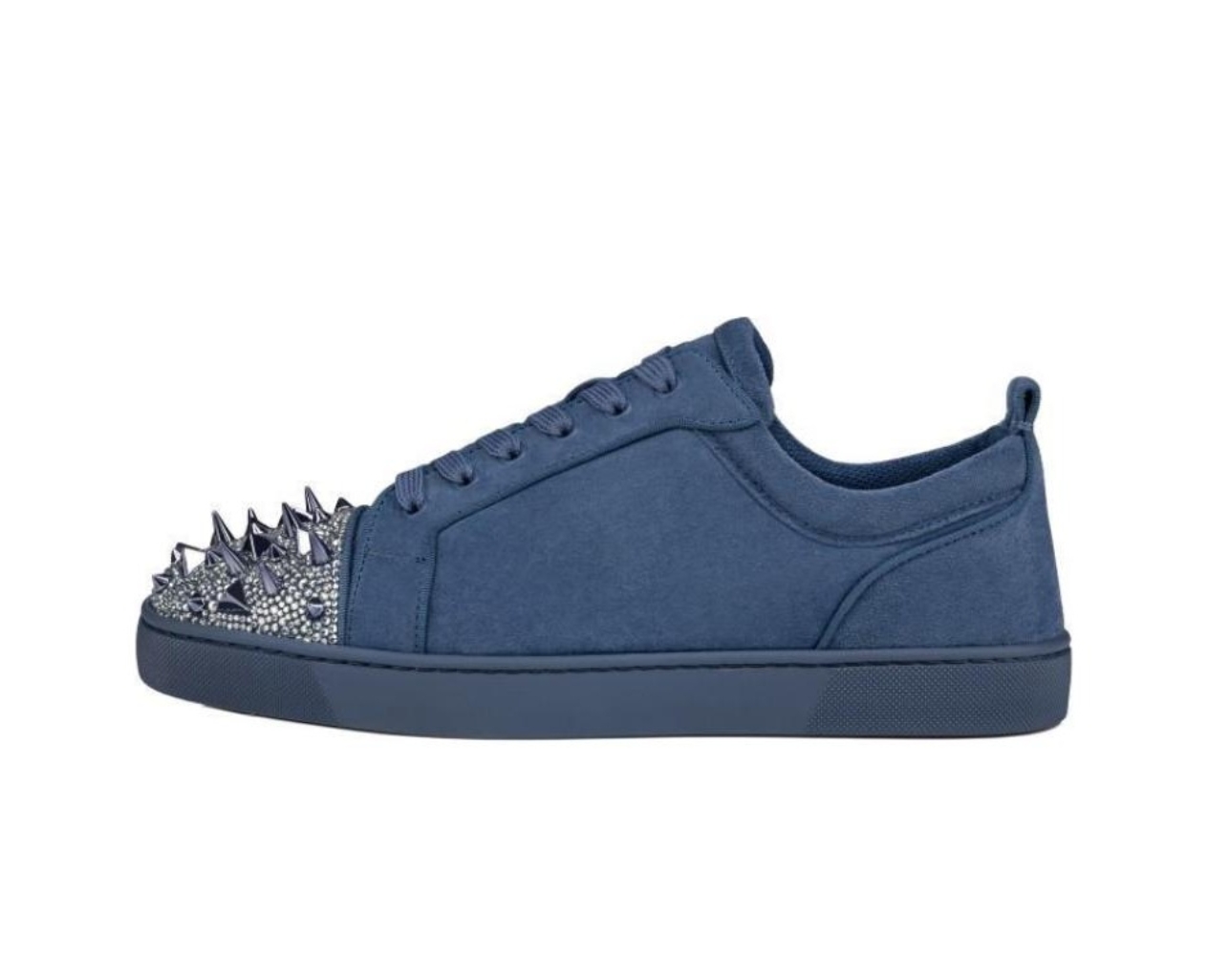 Christian Louboutin Louis Junior P Pik Pik Strass Sneakers Blue