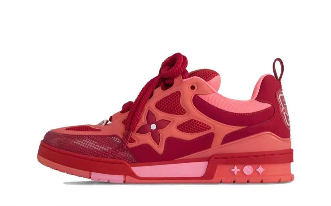 Louis Vuitton Skate Trainer Red Orange