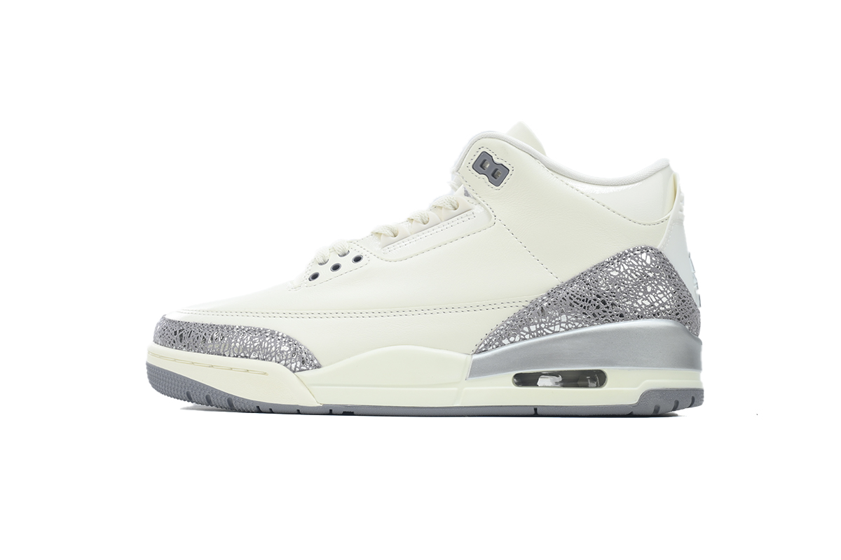 Air Jordan 3 Retro 'Sail Metallic Silver' CK9246-100