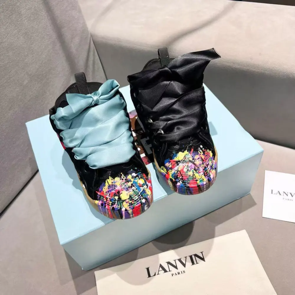 Lanvin Leather Curb Sneaker Gallery Dept