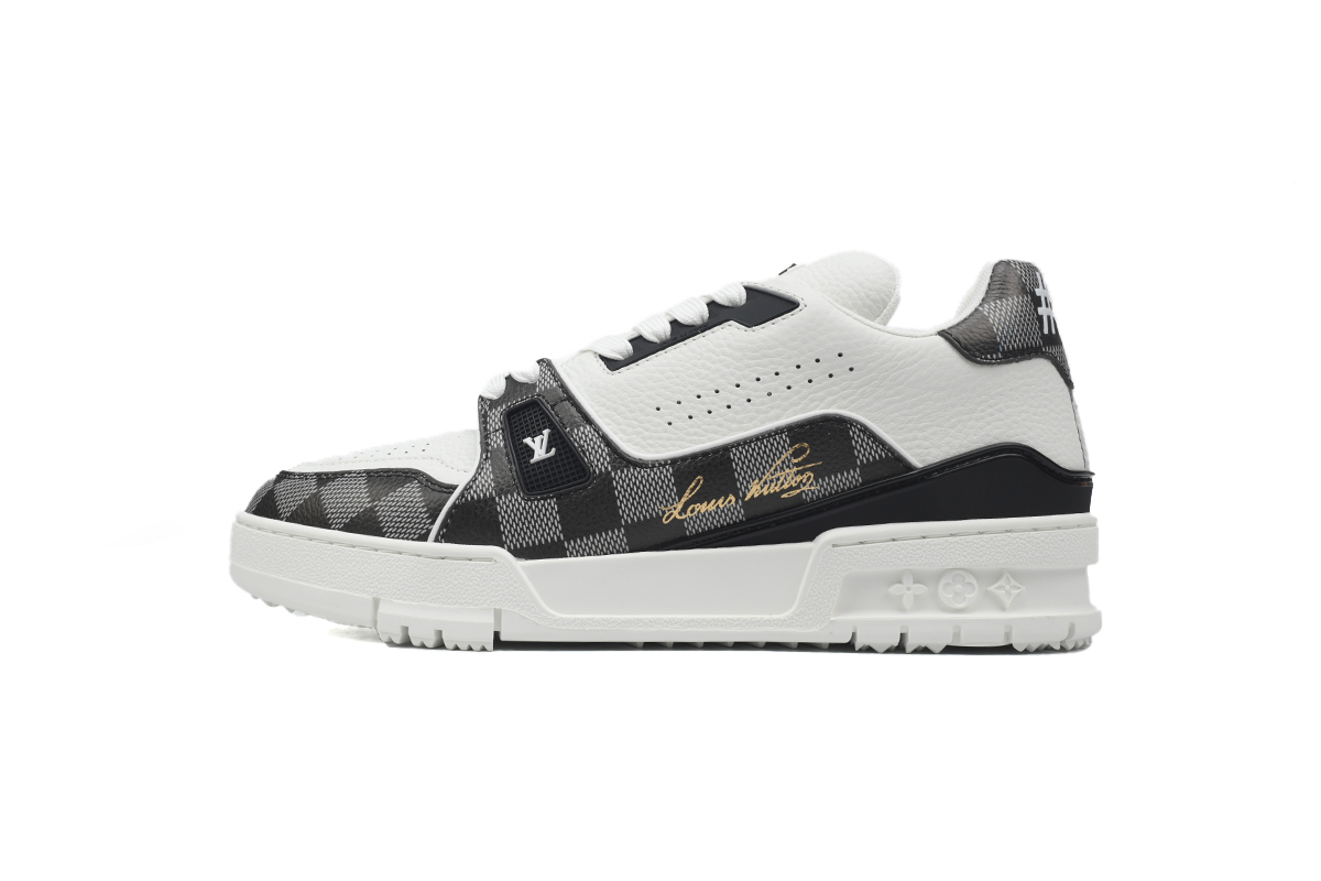 LOUIS VUITTON Trainer Golf Checkerboard Black