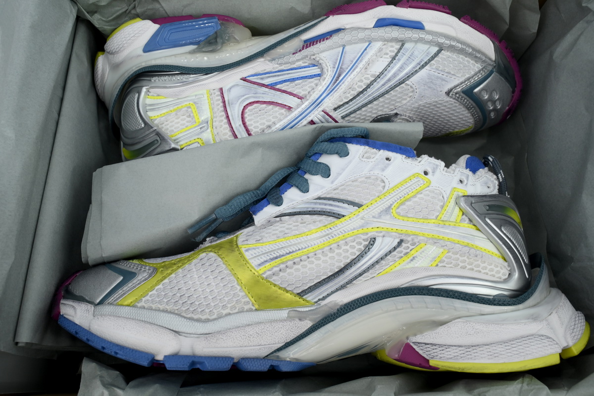 Balenciaga Runner Sneaker 'White Purple Blue' 772767 W3RMU 9547