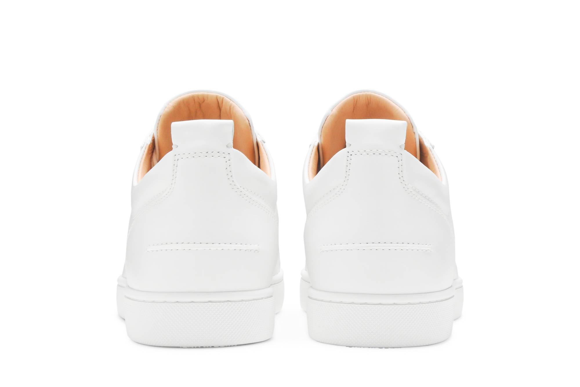CHRISTIAN LOUBOUTIN Louis Junior Spikes Cap-Toe Leather Sneakers White