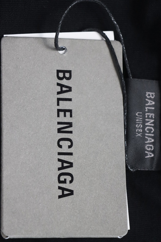 Balenciaga Blurred Inkjet Letters Short Sleeve T-shirt Black