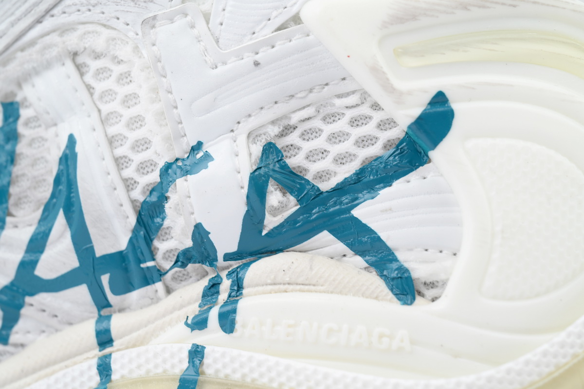 Balenciaga Runner Sneaker 'Graffiti - White Blue' 772774 W3RBQ 9040