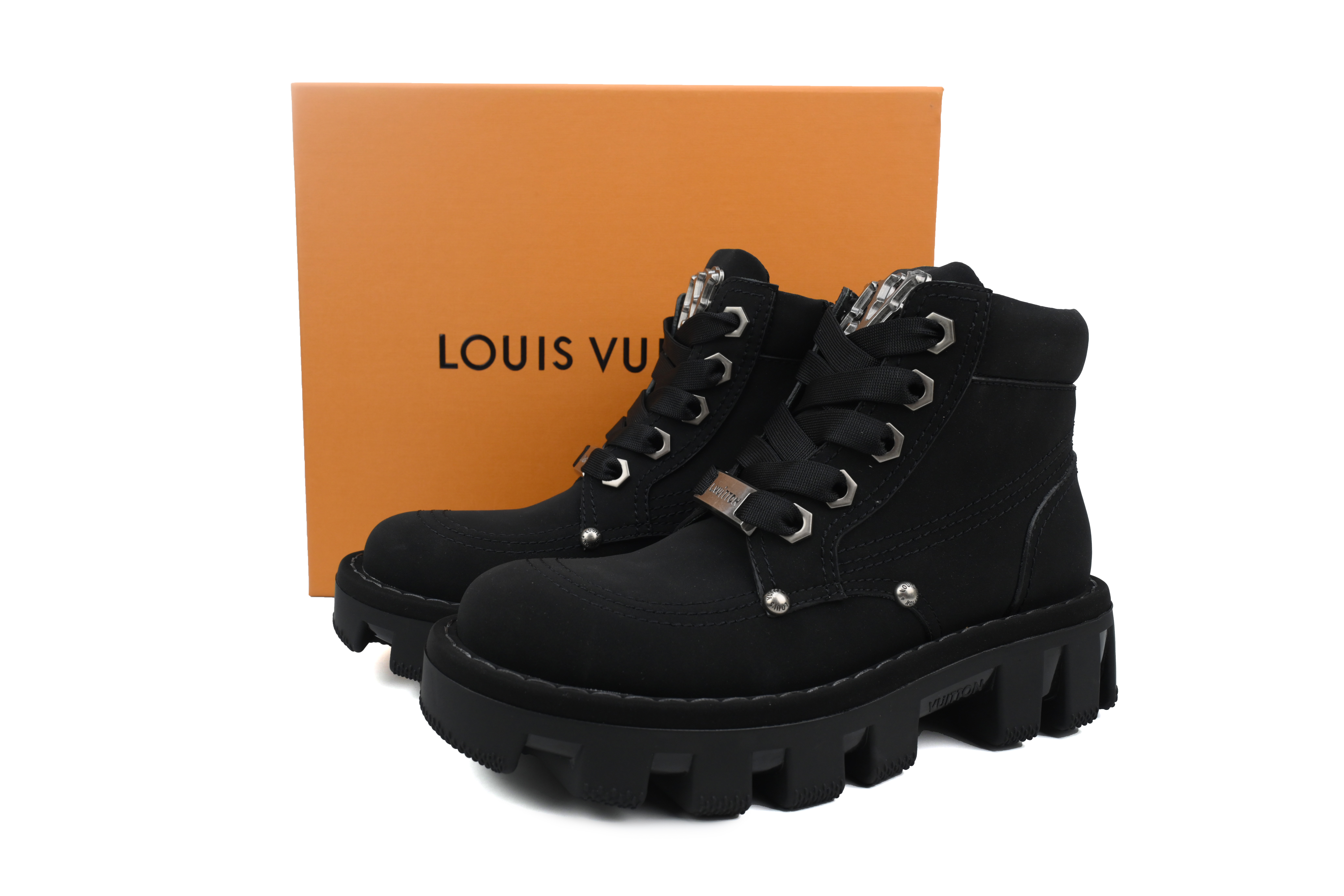 LOUIS VUITTON Martin boots Black pk02