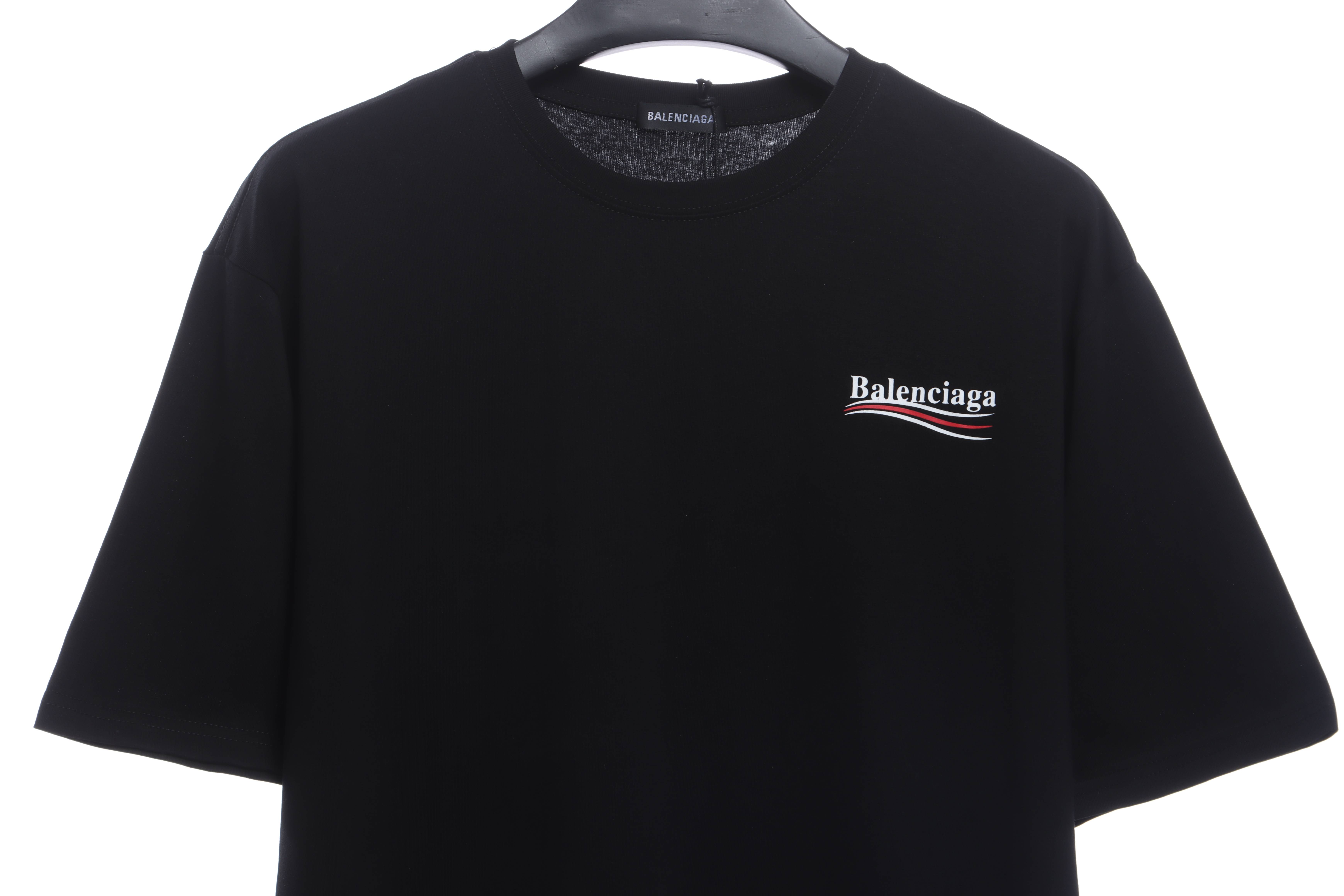 Balenciaga Coke Print Short Sleeve Black