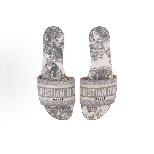 Dior Classic Dway Slide Rose Grey