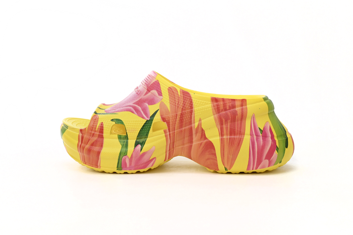 BALENCIAGA Pool Croc Watermark Yellow 677389 W1S8F 7053