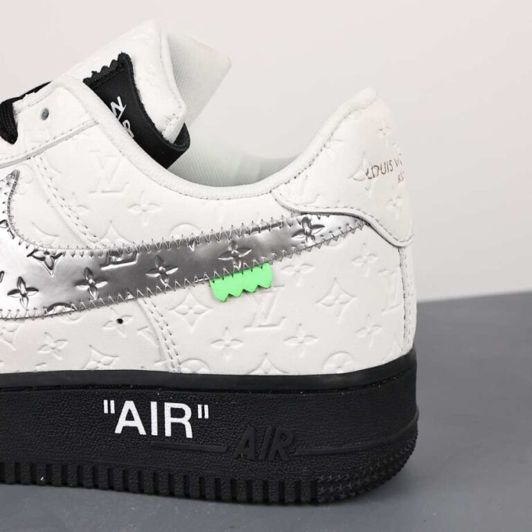 Louis Vuitton x Nike Air Force Low White Black Silver