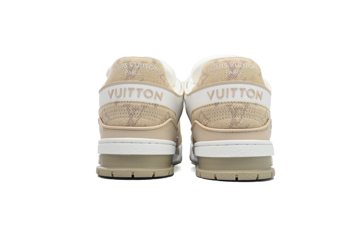 LOUIS VUITTON Trainer White Khaki