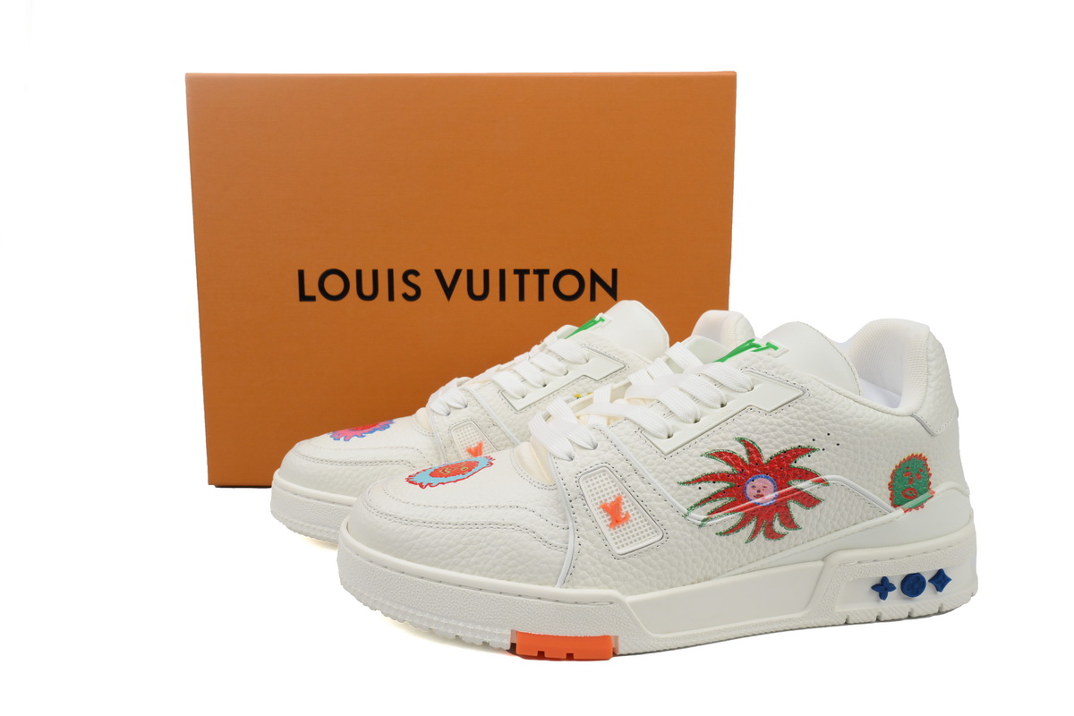 Yayoi Kusama x Louis Vuitton Trainer White