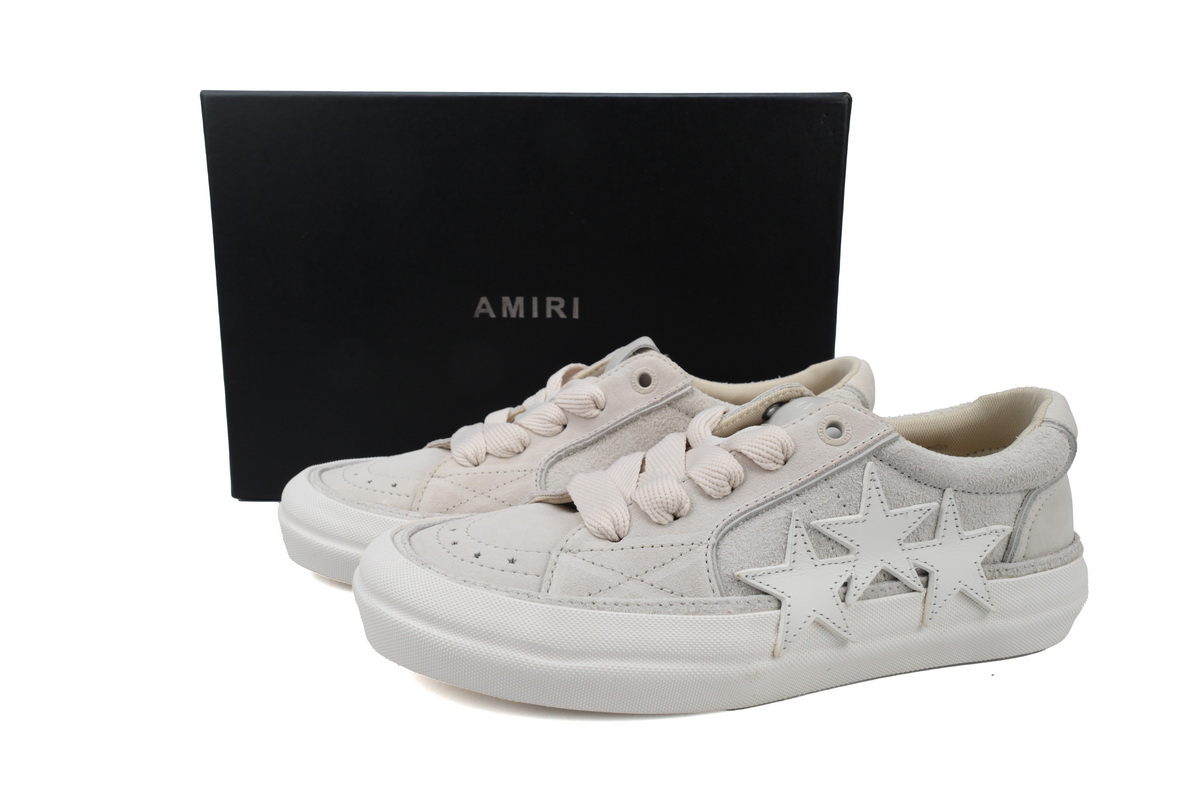 Amiri Sunset Skate Low Sneakers White Grey