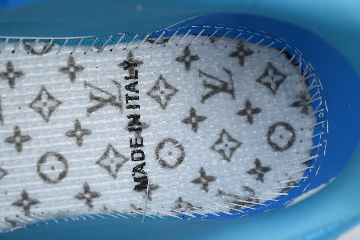 Louis Vuitton Blue LV Trainer Crystals