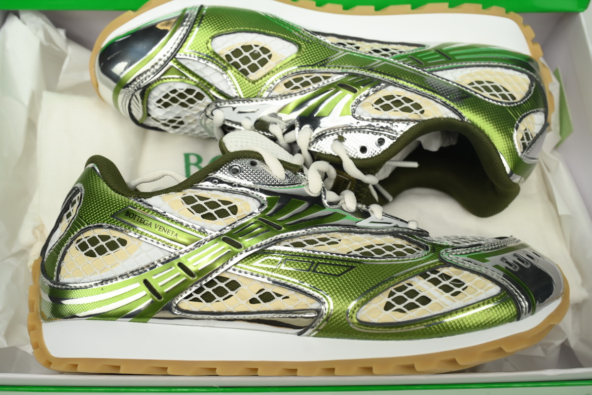 Bottega Veneta Orbit Sneaker Olive Green