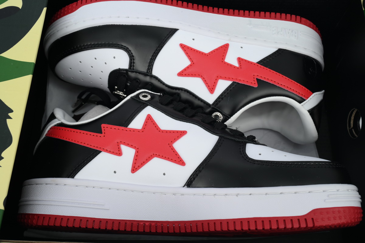 Bape STA OZXSHMX91310N A BATHING APE White black red
