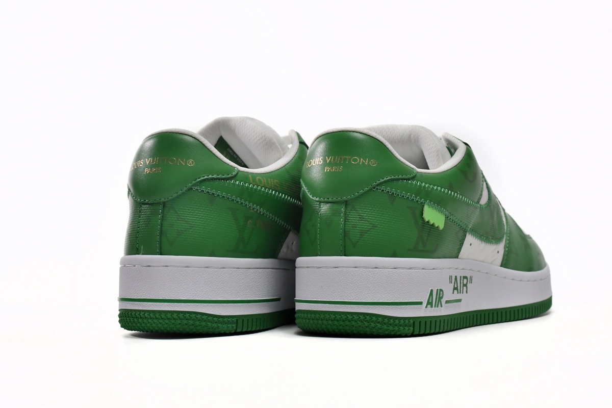 LOUIS VUITTON x Nike Air Force 1 White Green 7108-6