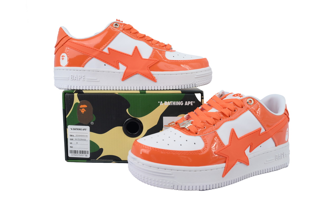 Bape STA OZXSHMX91310N A BATHING APE White orange red