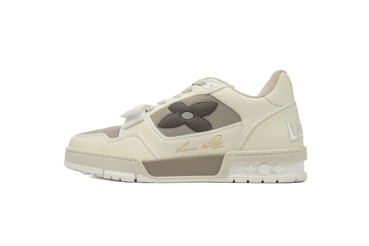 LOUIS VUITTON Trainer Monogram Flower Beige