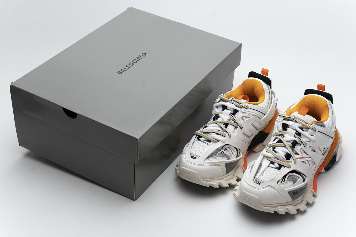 Balenciaga Track White Orange 542436 W1GB7 9059 (LED)