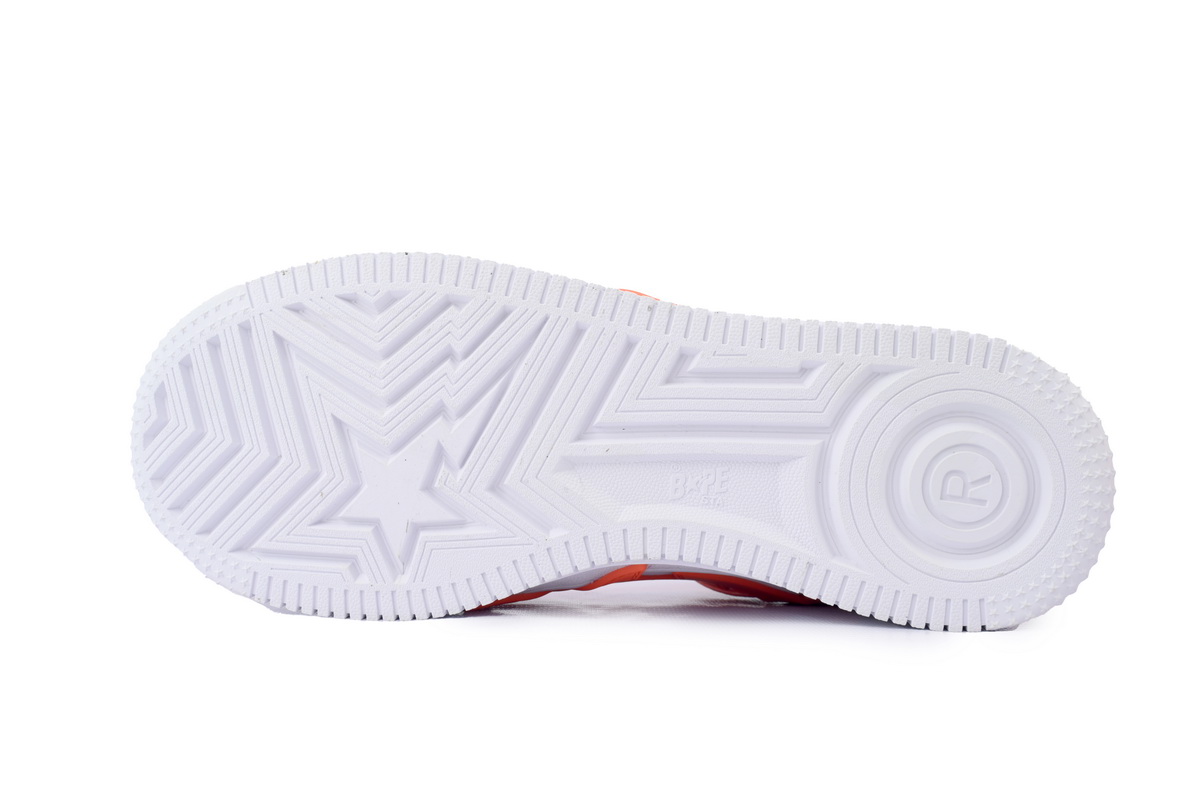Bape STA OZXSHMX91310N A BATHING APE White orange red