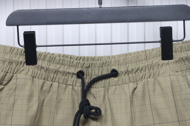 Balenciaga Plaid Letter Embroidered Shorts